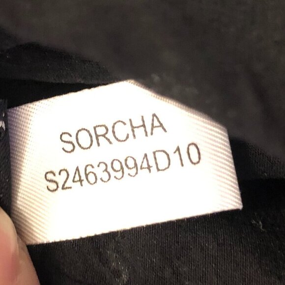 Diane Von Furstenberg DVF Sorcha Black Sparky Sequin Silk Tank Top Size P - Picture 6 of 7